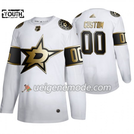 Kinder Eishockey Dallas Stars Trikot Custom Adidas 2019-2020 Golden Edition Weiß Authentic
